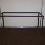 Donated steel frames for desks