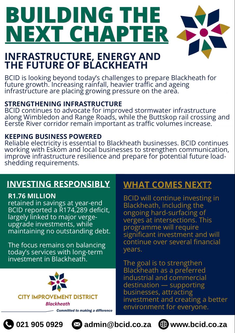 Annual Review Newsletter – Building the Next Chapter (page 3) – BCID annual review newsletter July 2025 to June 2026